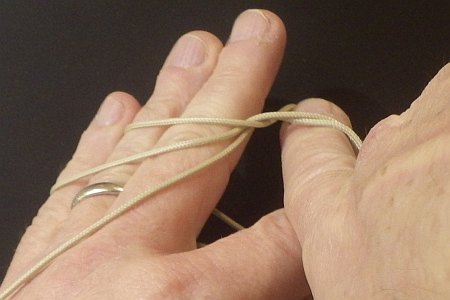 Butterfly Loop Knot - step 7